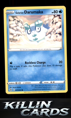Galarian Darumaka 071/264 Pokemon Common SWSH08: Fusion Strike Card NM
