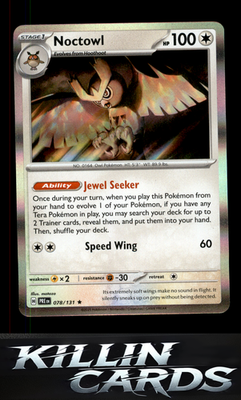 Noctowl 078/131 Pokemon Rare SV: Prismatic Evolutions Card NM