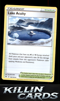 Lake Acuity 160/196 Pokemon Uncommon SWSH11: Lost Origin Card NM