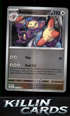 Reverse Holofoil Ambipom - 079/094 079/094 Pokemon Rare ME02: Phantasmal Flames