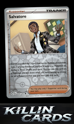 Reverse Holofoil Salvatore - 160/162 160/162 Pokemon Uncommon SV05: Temporal For