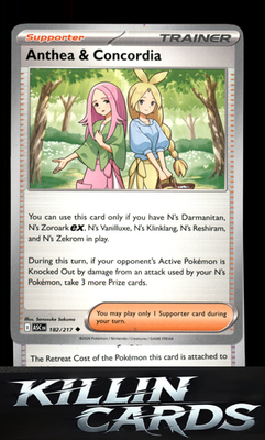 Anthea & Concordia - 182/217 182/217 Pokemon Uncommon ME: Ascended Heroes Card N