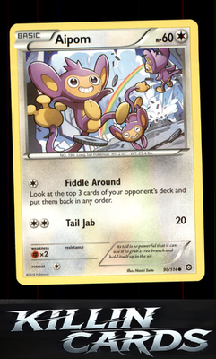 Aipom 90/114 Pokemon Common XY - Steam Siege Card NM