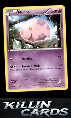 Munna 39/101 Pokemon Common Plasma Blast Card NM