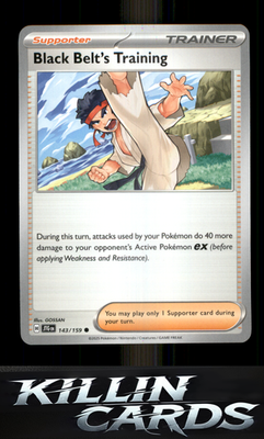 Black Belt's Training - 143/159 143/159 Pokemon Common SV09: Journey Together Ca