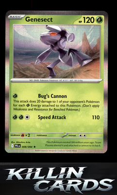 Genesect 008/094 Pokemon Rare ME02: Phantasmal Flames Card NM