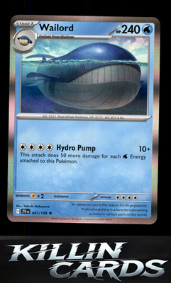 Wailord - 041/159 041/159 Pokemon Rare SV09: Journey Together Card NM
