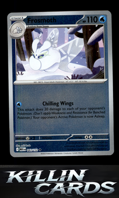 Reverse Holofoil Frosmoth 043/132 Pokemon Uncommon ME01: Mega Evolution Card NM