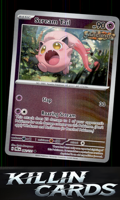 Reverse Holofoil Scream Tail 042/131 Pokemon Uncommon SV: Prismatic Evolutions C