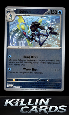 Reverse Holofoil Inteleon - 041/132 041/132 Pokemon Uncommon ME01: Mega Evolutio