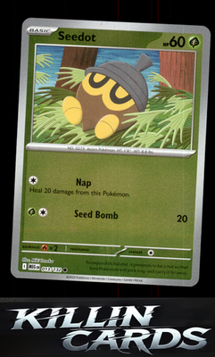 Reverse Holofoil Seedot 013/132 Pokemon Common ME01: Mega Evolution Card NM