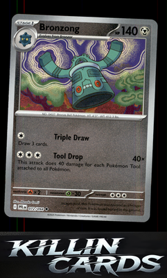 Reverse Holofoil Bronzong 072/094 Pokemon Uncommon ME02: Phantasmal Flames Card