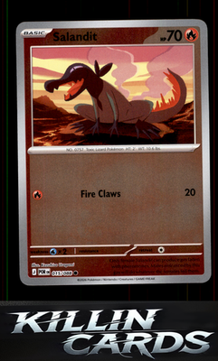 Reverse Holofoil Salandit 015/088 Pokemon Common ME03: Perfect Order Card NM