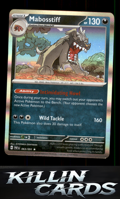 Mabosstiff - 063/091 063/091 Pokemon Rare SV: Paldean Fates Card NM