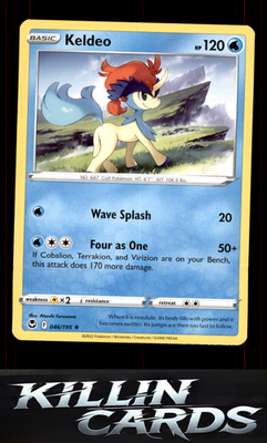 Keldeo 046/195 Pokemon Rare SWSH12: Silver Tempest Card NM