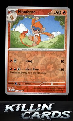 Reverse Holofoil Monferno 032/167 Pokemon Common SV06: Twilight Masquerade Card