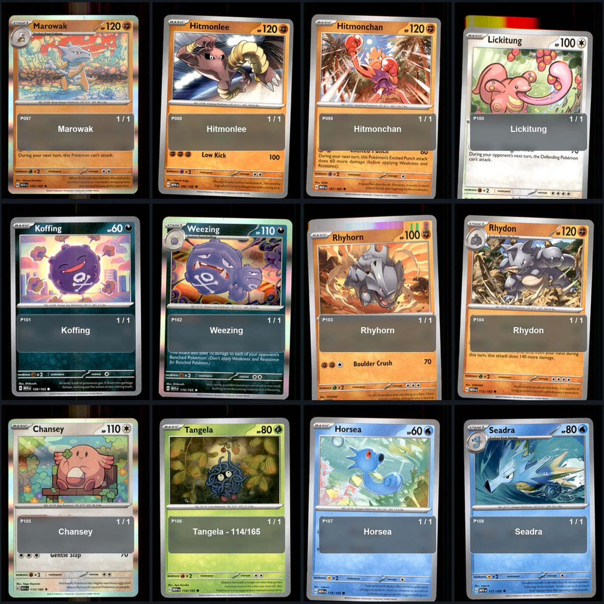 Pokemon TCG SV: Scarlet & Violet 151 C/UC/R Standard Set 151 Cards