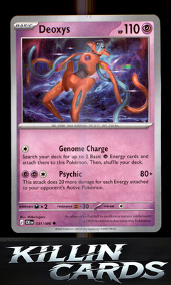 Deoxys - 031/086 031/086 Pokemon Uncommon ME04: Chaos Rising Card NM