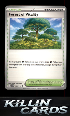 Forest of Vitality 188/217 Pokemon Uncommon ME: Ascended Heroes Card NM