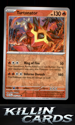 Reverse Holofoil Turtonator - 025/142 025/142 Pokemon Common SV07: Stellar Crown