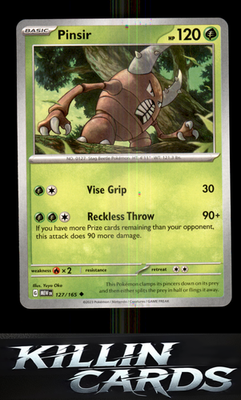 Pinsir 127/165 Pokemon Uncommon SV: Scarlet & Violet 151 Card NM