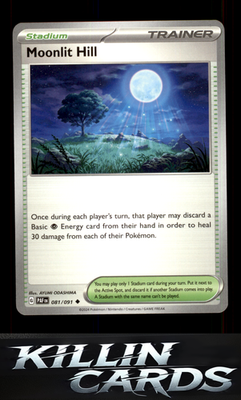 Moonlit Hill 081/091 Pokemon Uncommon SV: Paldean Fates Card NM
