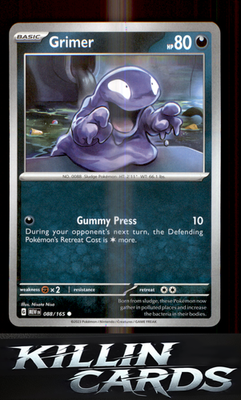 Grimer 088/165 Pokemon Common SV: Scarlet & Violet 151 Card NM
