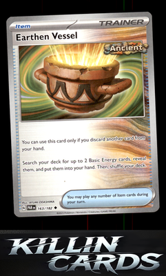 Earthen Vessel 163/182 Pokemon Uncommon SV04: Paradox Rift Card NM