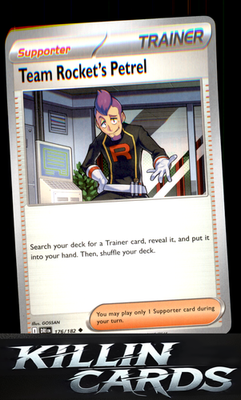 Team Rocket's Petrel - 176/182 176/182 Pokemon Uncommon SV10: Destined Rivals Ca