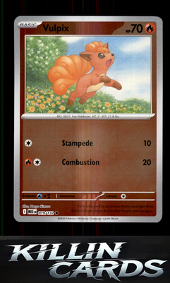 Reverse Holofoil Vulpix - 019/132 019/132 Pokemon Common ME01: Mega Evolution Ca
