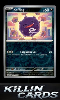 Reverse Holofoil Koffing 109/165 Pokemon Common SV: Scarlet & Violet 151 Card NM