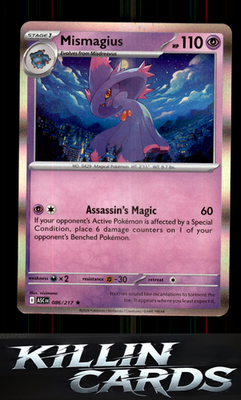 Mismagius 086/217 Pokemon Rare ME: Ascended Heroes Card NM
