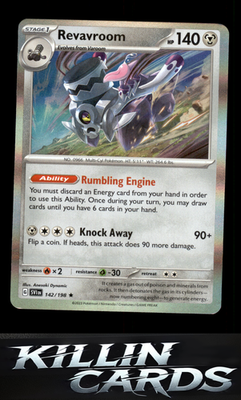 Revavroom 142/198 Pokemon Rare SV01: Scarlet & Violet Base Set Card NM
