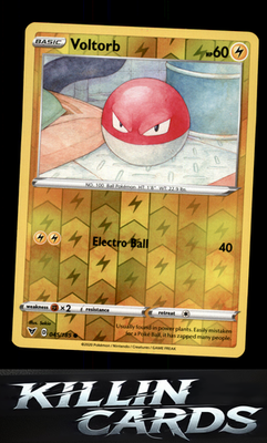 Reverse Holofoil Voltorb 045/185 Pokemon Common SWSH04: Vivid Voltage Card NM
