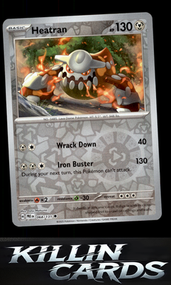 Reverse Holofoil Heatran 068/131 Pokemon Uncommon SV: Prismatic Evolutions Card