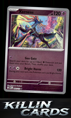 Reverse Holofoil Xerneas 064/132 Pokemon Rare ME01: Mega Evolution Card NM