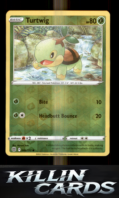 Turtwig 006/172 Pokemon Common SWSH09: Brilliant Stars Card NM
