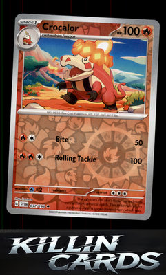 Reverse Holofoil Crocalor 037/198 Pokemon Uncommon SV01: Scarlet & Violet Base S