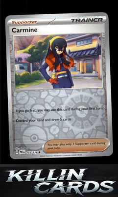 Reverse Holofoil Carmine 103/131 Pokemon Uncommon SV: Prismatic Evolutions Card