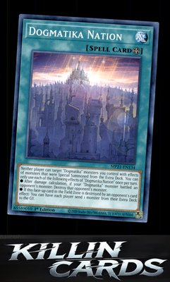 1st Edition Dogmatika Nation MP21-EN134 YuGiOh Common 2021 Tin of Ancient Battle