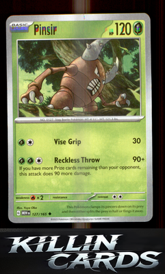 Pinsir 127/165 Pokemon Uncommon SV: Scarlet & Violet 151 Card NM