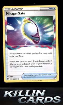 Mirage Gate 163/196 Pokemon Uncommon SWSH11: Lost Origin Card NM