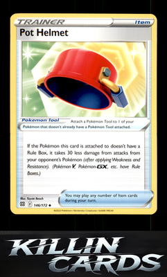 Pot Helmet 146/172 Pokemon Uncommon SWSH09: Brilliant Stars Card NM