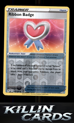 Reverse Holofoil Ribbon Badge 155/203 Pokemon Uncommon SWSH07: Evolving Skies Ca