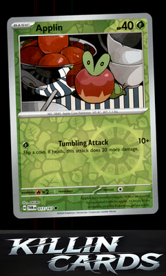 Reverse Holofoil Applin - 017/167 017/167 Pokemon Common SV06: Twilight Masquera