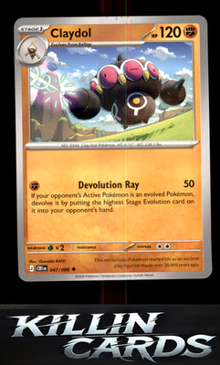Claydol - 047/086 047/086 Pokemon Uncommon ME04: Chaos Rising Card NM
