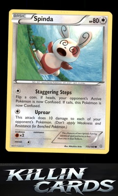 Spinda 115/160 Pokemon Common XY - Primal Clash Card NM