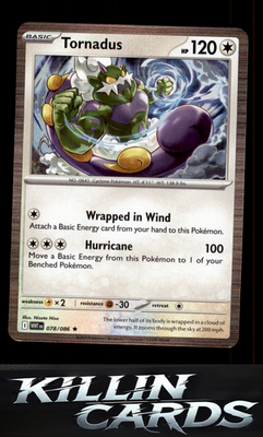 Tornadus 078/086 Pokemon Rare SV: White Flare Card NM
