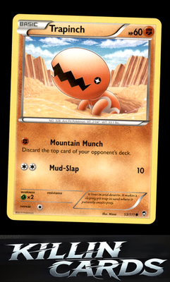 Trapinch 53/111 Pokemon Common XY - Furious Fists Card NM