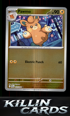 Reverse Holofoil Pawmo 033/094 Pokemon Common ME02: Phantasmal Flames Card NM